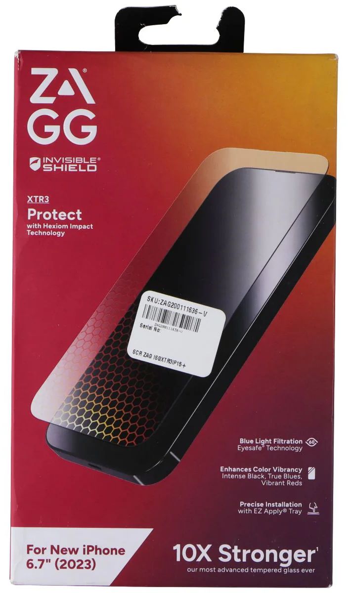 Zagg Glass XTR3 Screen Protector for iPhone 15+ / 14+