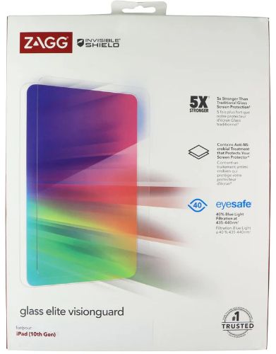 Zagg InvisibleShield Glass Elite Visionguard Screen Protector for iPad 10 (2022) 10.9"