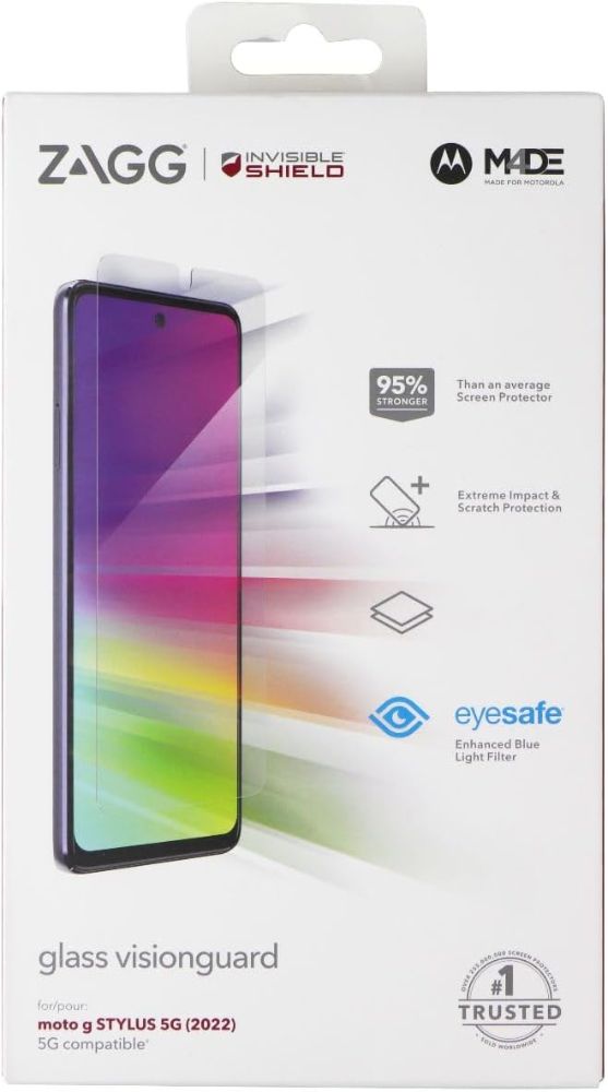 ZAGG InvisibleShield Glass VisionGuard Screen Protector for Motorola Moto G Stylus 5G (2022)