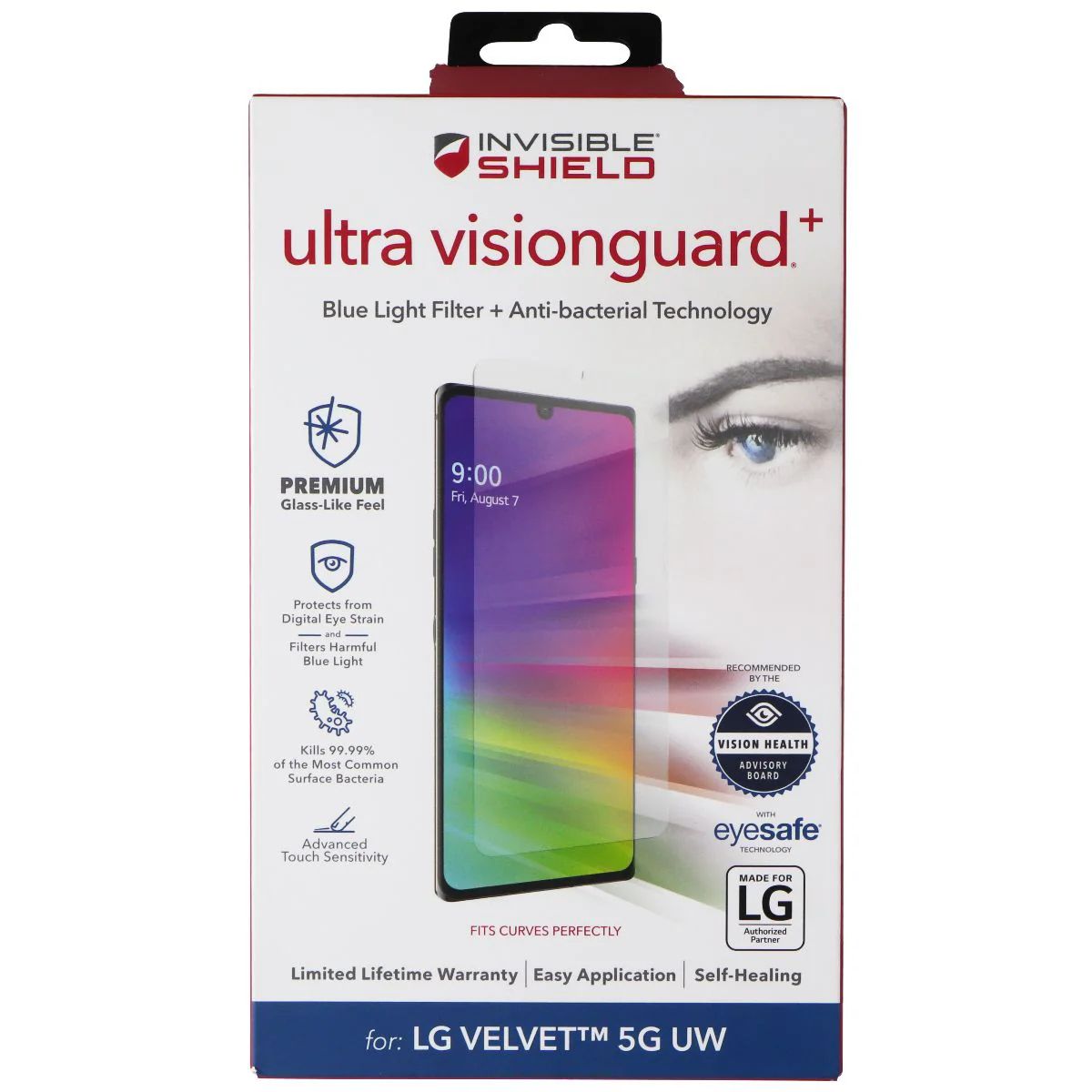 ZAGG InvisibleShield (Ultra VisionGuard+) Screen Protector for LG Velvet 5G UW
