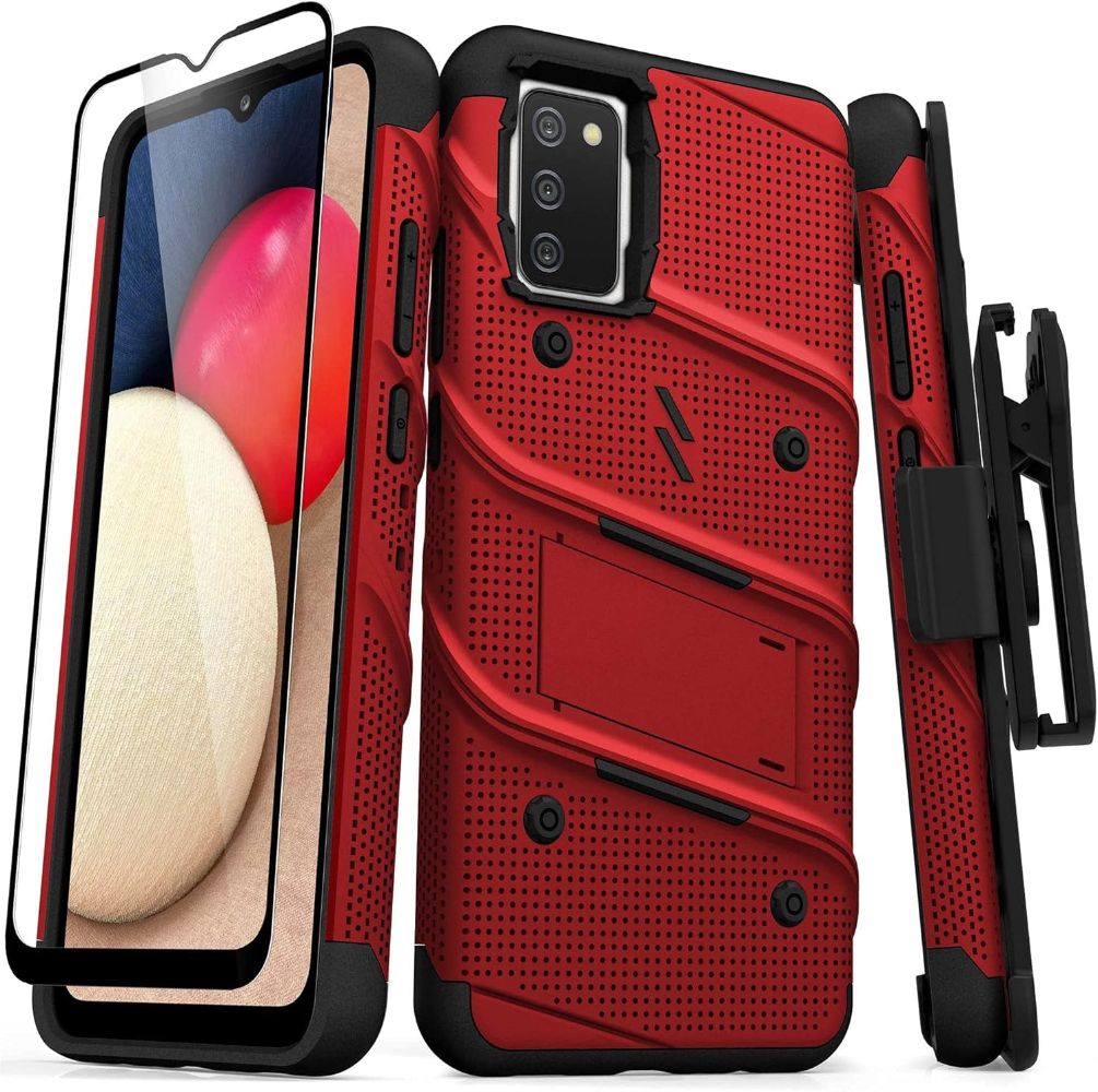 ZIZO BOLT Series Phone Case / Holster / Glass for Samsung Galaxy A02s