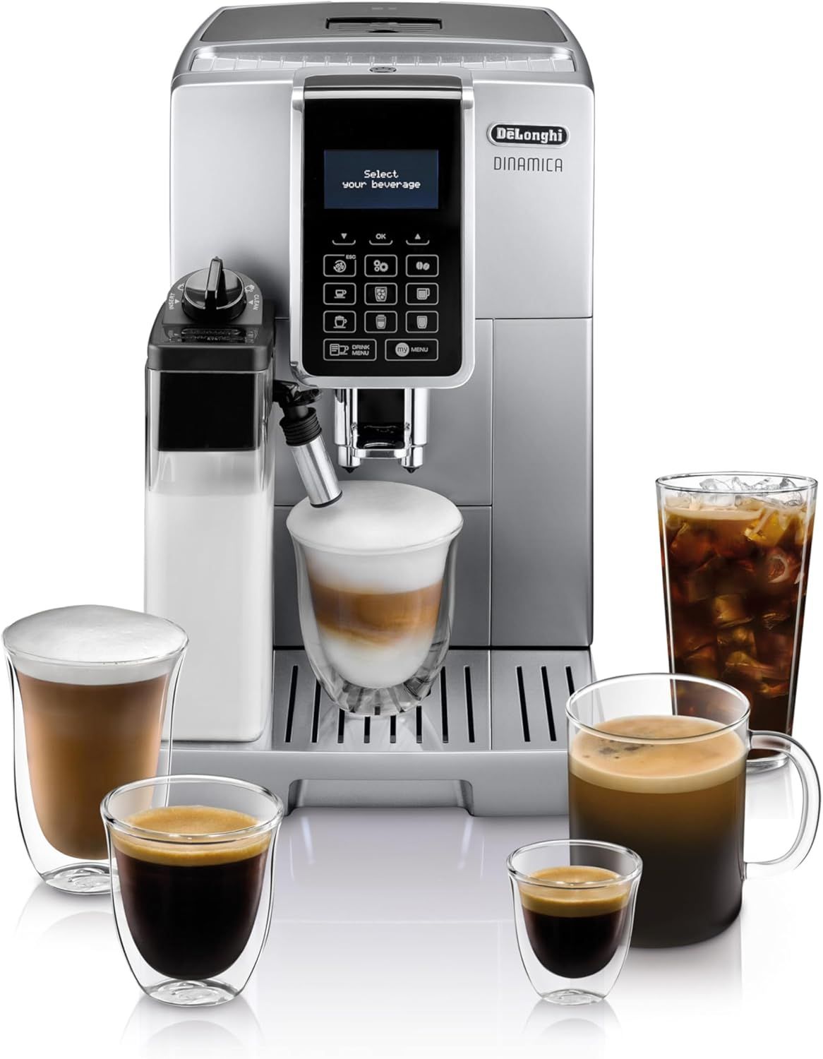 DeLonghi Dinamica LatteCrema ECAM35075SI Automatic Espresso Machine