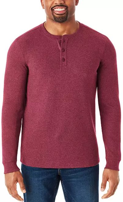 Member's Mark Thermal Henley