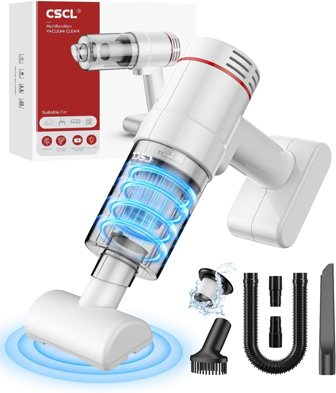 CSCL Handheld Car Vacuum Cleaner for Car Home Office (PJ-116C)
