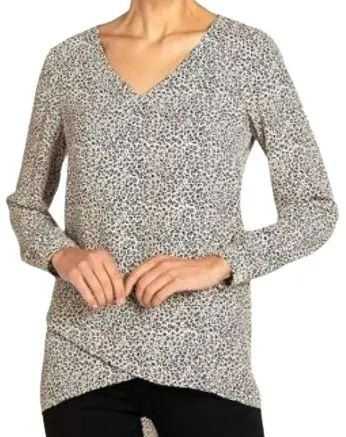 Chelsea & Theodore Women's Top Small Leopard Print