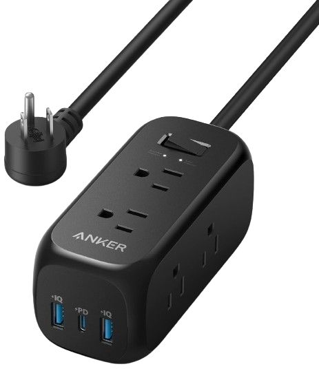 Anker 332 USB-C Power Strip 6 Outlets 5ft | A9169