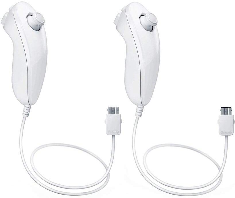 Nintendo Wii Nunchuck Wired Controller (2Pack)
